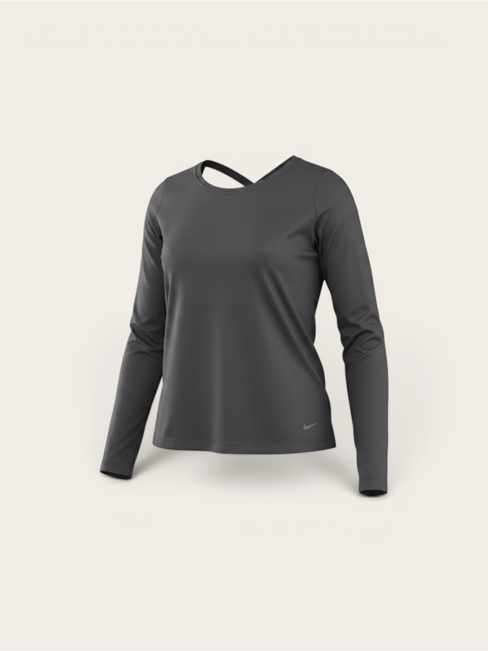 Nike Women's Long-Sleeve Crossback Performance Top - Black